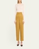Aster Ribbed Ruffle-Cuff Top