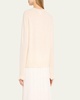 Bead-Trim Cashmere Sweater