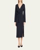 Skyla Cashmere-Blend Wrap Dress