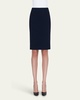 Knee-Length Pencil Skirt