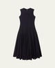 Paneled Drop-Waist Flare Maxi Dress