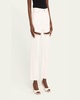 Crystal Slit Straight-Leg Jeans