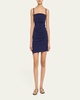 The Nadege Asymmetric Pleated Mini Dress