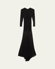 Fawn Ruched Column Gown