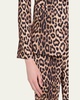 Macey Leopard Fitted Blazer