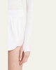 Magnetic Long-Sleeve Mesh Top
