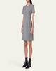 Double-Face Wool Tailored Sheath Dress