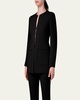 Milena Double-Face Wool Hook-&-Eye Jacket