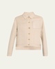 Cashmere Blend Workwear Jacket with Anagram Pocket