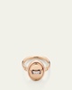 Pom Pom Dot 18K Rose Gold Diamond and Turquoise Flip Ring