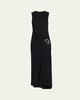 Molly Ribbed Pin-Embellished Maxi Dress