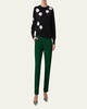 Chris Crepe Tapered-Leg Cuffed Pants