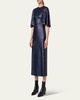Sequin Jersey Cape Dress
