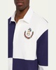 Men's Square Colorblock Grandfather Rugby Shirt