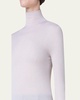 Cashmere-Silk Fine Ribbed Knit Pullover