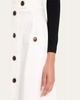 Button Front Midi Skirt