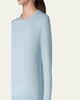 Seamless Cashmere-Silk Crewneck Sweater