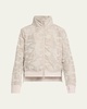 Violette Camo Bomber Jacket