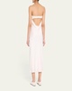 Shauna Strapless Cowl-Back Midi Dress
