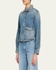 Sally Zip-Front Denim Jacket