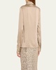 Hansen Charmeuse Button-Front Shirt