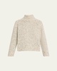 Textured Marl Turtleneck Sweater