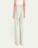 Fluid Bias-Cut Crushed Satin Pants