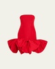 Strapless Oversized Bow Mini Dress