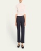 Elbow-Sleeve Turtleneck Sweater