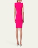 Signature Jersey Midi Dress with Ruffle Details