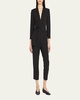 Kieran Belted Long-Sleeve Jumpsuit