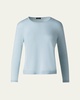 Seamless Cashmere-Silk Crewneck Sweater