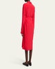 Mckenna Long-Sleeve Belted Silk-Viscose Shirtdress