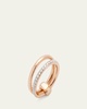 Iconica 18K Rose Gold Ring with Diamonds