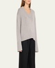 Aletta V-Neck Cashmere Knit Sweater