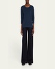 Hefiz Three Quarter Sleeve Cotton T-Shirt