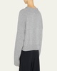 Bruzzi Wool-Cashmere Raglan-Sleeve Crop Sweater