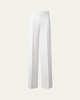 Fiyki Wide Leg Wool Double-Face Pants