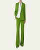 William Boyfriend Double-Breasted Silk Blazer