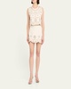 Etra Embellished Cut-Out Mini Skirt