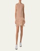 Hatband Waves Techno Organza Mini Dress