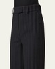 Fior High-Rise Pinstripe Wide-Leg Pants