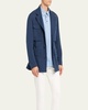 Men's Washed Silk Safari Jacket