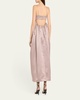 Liet Open-Back Duchess Satin Dress