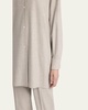 Komako Button Down Wool Cashmere Blouse