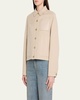 Cashmere Blend Workwear Jacket with Anagram Pocket