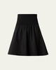 Wide Waistband Cotton Poplin Skirt