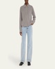 Cashmere Knit Button-Front Cardigan