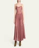 Lingerie Tulle Ruffle-Trim Silk Camisole