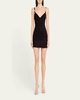 Crystal-Link Strap Mini Dress
